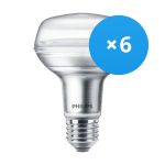 Multipack 6x Philips Corepro LED Spot E27 R80 4W 345lm 36D - 827 Blanc Très Chaud | Équivalent 60W