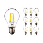 Multipack 10x Noxion Lucent LED E27 Poire Filament Claire 7W 806lm - 822-827 Dim To Warm | Dimmable - Équivalent 60W