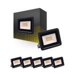 Multipack 6x Bright Choice Projecteur LED 20W 2000lm 100D - 840 Blanc Froid | IP66 - Symétrique