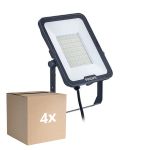 Multipack 4x Philips Projecteur LED Ledinaire BVP167 70W 8400lm 110D - 830-840-865 CCT | IP65 - Symétrique