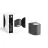 D'Lite Applique Murale Vossem Aluminium Noir | IP54 - Convient Pour 1x GU10