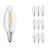 Multipack 10x Ledvance Classic LED E14 Bougie Filament Claire 4W 470lm - 827 Blanc Très Chaud | Équivalent 40W