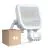 Multipack 4x Ledvance Projecteur LED Aluminium Blanc 17W 2400lm 100D - 840 Blanc Froid | IP65 - Détecteur De Mouvement Et De Lumière - Symétrique