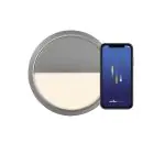 Nordlux Ava Smart Plafonnier LED Gris 9.5W 600lm 159D – 827 - Blanc Très Chaud | Dimmable - IP54