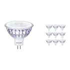 Multipack 10x Philips Corepro LED Spot GU5.3 MR16 7W 621lm 36D - 827 Blanc Très Chaud | Équivalent 50W