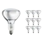 Multipack 10x Philips R125 IR 375W E27 230-250V Claire