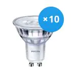 Multipack 10x Philips Corepro LED Spot GU10 PAR16 4W 345lm 36D - 830 Blanc Chaud | Dimmable - Équivalent 50W