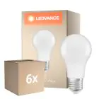Multipack 6x Ledvance Classic LED E27 Poire Dépolie 8.8W 806lm - 827 Blanc Très Chaud | Dimmable - Équivalent 60W