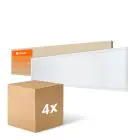 Multipack 4x Ledvance Panneau LED Compact Aluminium Blanc 33W 3630lm - 840 Blanc Froid | 120x30cm