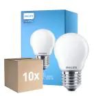 Multipack 10x Philips Corepro LED Lustre E27 Boule Dépolie 6.5W 806lm - 827 Blanc Très Chaud | Équivalent 60W