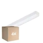Multipack 4x Philips Réglette LED CoreLine Blanc 10.8W/17W 1500lm/2400lm - 830-840 CCT | 60cm - Équivalent 2x18W