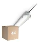 Multipack 4x Philips Réglette LED Étanche CoreLine WT120C G2 42.9W 6000lm - 840 Blanc Froid | 150cm 