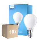 Multipack 10x Philips Corepro LED Lustre E14 Boule Dépolie 6.5W 806lm - 840 Blanc Froid | Équivalent 60W