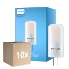 Multipack 10x Philips CorePro LED Capsule G4 Dépolie 2.1W 210lm - 827 Blanc Très Chaud | Dimmable - Équivalent 20W