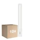 Multipack 10x Philips CorePro PL-L LED Ampoule EM/Mains 12W - 840 Blanc Froid | 4-Pins - Équivalent 24W