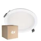 Multipack 4x Ledvance Downlight LED Comfort Opale Blanc 30W/25W/20W 3600lm/3000lm/2400lm 100D - 930-940 CCT | Diamètre 200mm - IP44 - Meilleur Rendu Des Couleurs