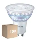 Multipack 10x Philips Corepro LED Spot GU10 PAR16 6.7W 670lm 60D - 830 Blanc Chaud | Équivalent 90W