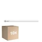 Multipack 10x Philips Master Tube LED T8 (EM/Direct 230V) Ultra Output 13.5W 2500lm - 865 Lumière Du Jour | 120cm - Équivalent 36W