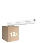 Multipack 10x Ledvance Réglette LED Linear Compact Commutateur 4W 400lm - 830 Blanc Chaud | 30cm