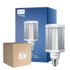 Multipack 6x Philips TrueForce LED E27 HPL Claire 42W 6000lm 360D - 840 Blanc Froid | Équivalent 125W