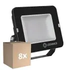 Multipack 8x Ledvance Projecteur LED Compact Noir 50W 5000lm 100D - 840 Blanc Froid | IP65 - Symétrique 