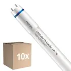 Multipack 10x Philips Tube LED T8 MASTER (EM/Direct 230V) Ultra Output 16W 2500lm - 840 Blanc Froid | 105cm - Équivalent 38W