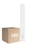 Voordeelpak 10x Philips CorePro PL-L LED Lamp EM/Mains 12W - 830 Warm Wit | 4-Pin - Vervangt 24W