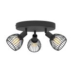 Eglo Plafondlamp Sonni Staal Zwart | IP20 - Geschikt voor 3x E14 