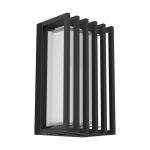 Eglo Wandlamp Genovese Aluminium Zwart 10W 1050lm - 865 Daglicht | IP65 - Bewegingssensor