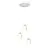 Emibig Hanglamp Target Staal Wit | Geschikt voor 3x E27 - Max 15W