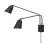 It's about RoMi Wandlamp Bremen Ijzer Zwart | Geschikt voor 2x E27 