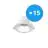 Multipack 15x Noxion LED Downlight Apollo 9W 1100lm 60D - 840 Koel Wit | 145mm - Zaagmaat 120mm - UGR 