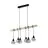 Eglo Hanglamp Townshend 5 Staal Hout Zwart | IP20 - Geschikt voor 6x E27 