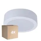 Multipack 4x Philips LED Downlight DN065C Metaal Wit 12W 1200lm 110D - 830 Warm Wit | 175mm - Zaagmaat 150mm - IP20