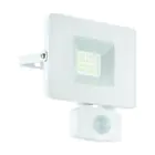 Eglo Wandlamp Faedo 3 Aluminium Wit 21W 2300lm - 850 Koel Wit | IP44 - Bewegingssensor